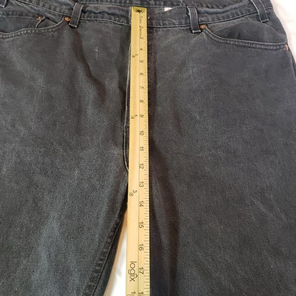 Vintage Levis 505 Jeans Mens 42X34 Black Straight Leg Regular Fit USA - Picture 6 of 8